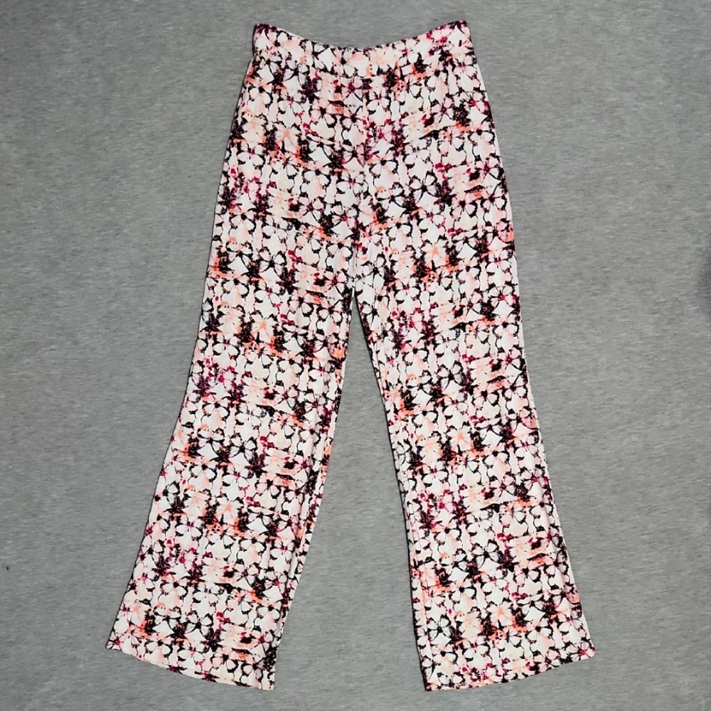 RARE❗️ Y2K BETHANY MOTA Butterfly Wide-Leg Palazzo Flowy Flare Summer Pants - Picture 3 of 10
